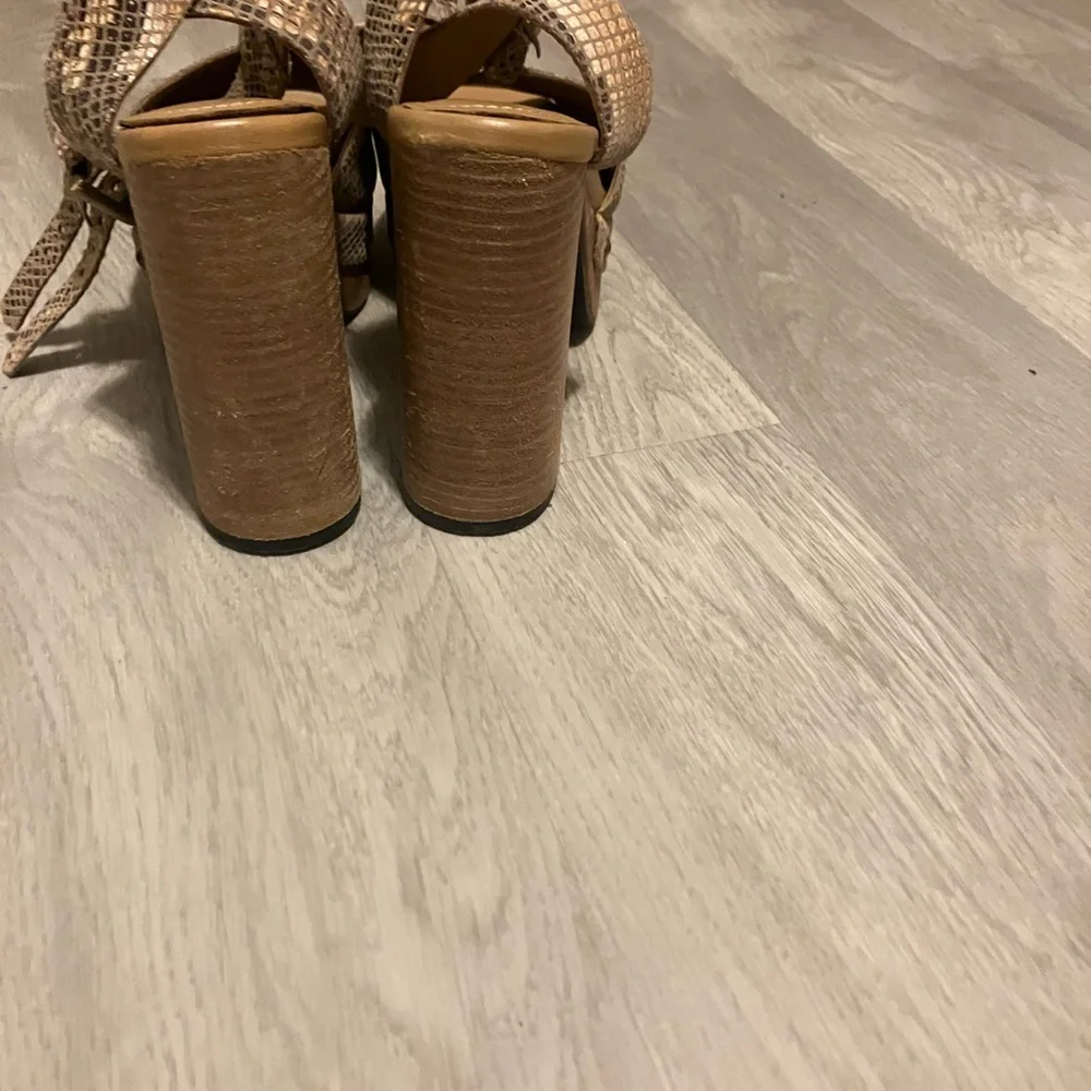 Free People Snakeskin Platform Heels - Picture 5 of 8